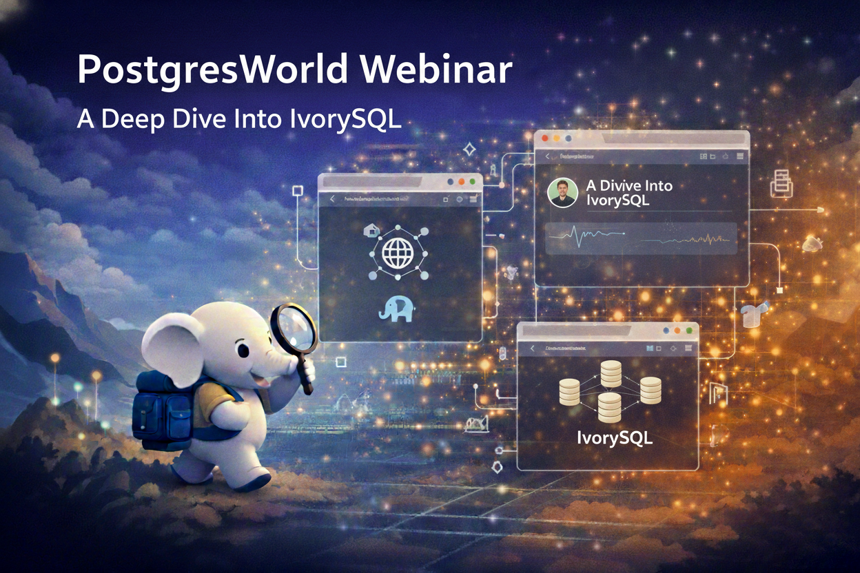 PostgresWorld网络研讨会|IvorySQL的深度探讨